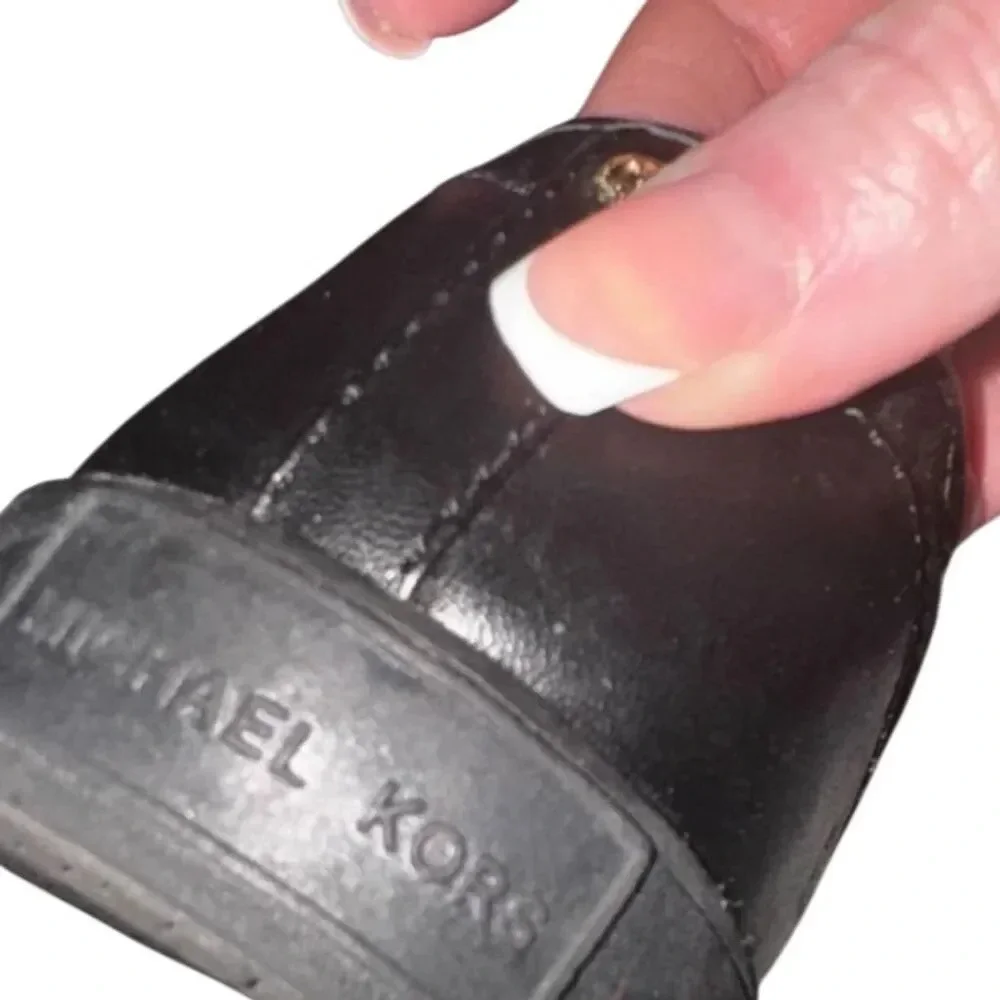 Michael Kors Rita 3 Black Monogram Sneakers Size 5